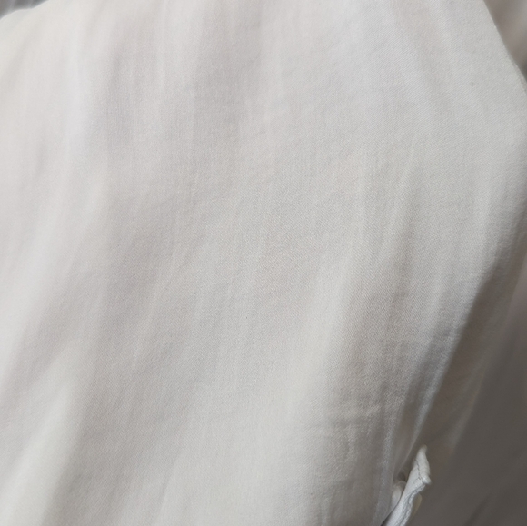 Flowy white silk top - Picture 3 of 4